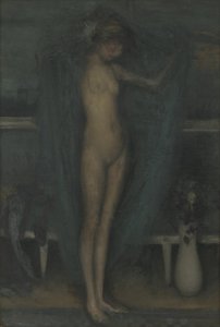 Armonia in Blu e Oro - La Piccola Ragazza Blu da James Abbott McNeill Whistler